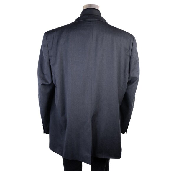 JOSEPH & FEISS mens Solid Gray Wool Blend sport coat suit jacket blazer 48L - Picture 8 of 13